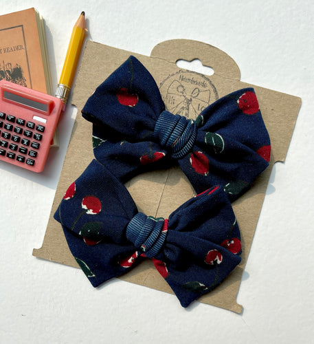 Classic Cherry Bows and Headbands