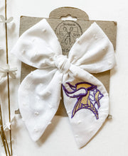 Load image into Gallery viewer, Minnesota Vikings Scrunchies &amp; Kacy Bow