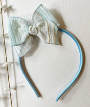 Load image into Gallery viewer, Blue Lurex Beloved Bows