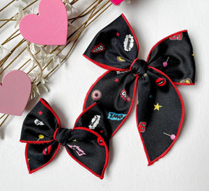 Valentines Black Confetti Beloveds