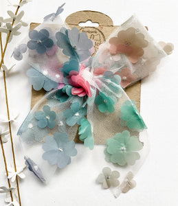 *PREORDER* Floral Tulle Bows