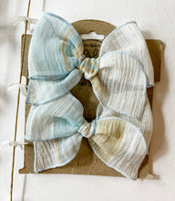 Load image into Gallery viewer, Blue Lurex Beloved Bows