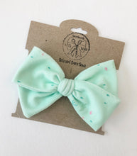 Load image into Gallery viewer, Mermaid MINT Handtied Bows and Headbands