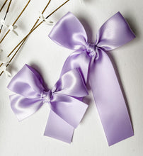 Load image into Gallery viewer, Lavender Satin Bows