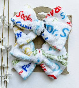 Dr Seuss Velvet Bows