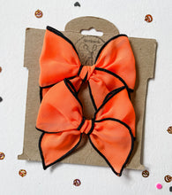 Load image into Gallery viewer, Bright Orange Chiffon Beloved Bows and Headbands
