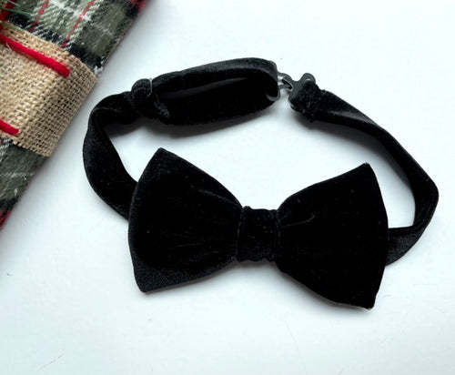 Black Velvet Bowtie