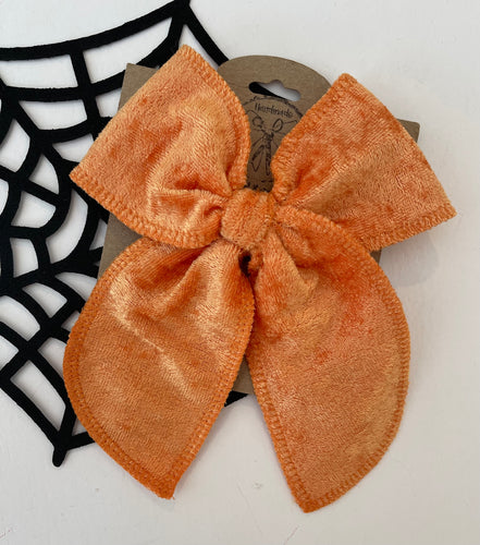 Orange Crushed Velvet Kali