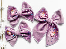 Load image into Gallery viewer, Sleepy Little Unicorn Embellished Bows