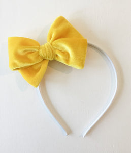 Yellow Handtied Bow