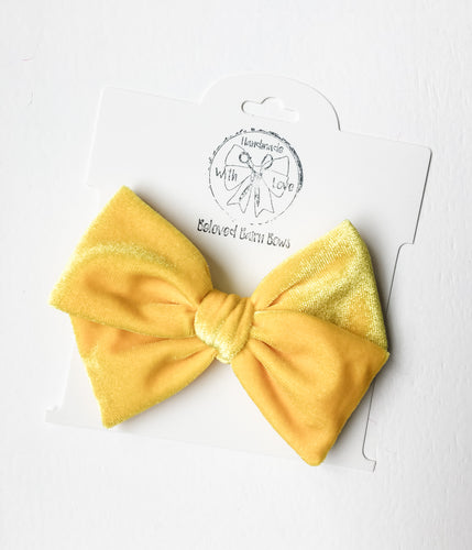 Yellow Handtied Bow