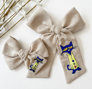Pete The Cat Bows and Headbands