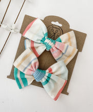 Load image into Gallery viewer, Retro Stripe Bows and Headbands