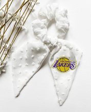 Load image into Gallery viewer, LA Lakers Scrunchie &amp;Kacy Bow