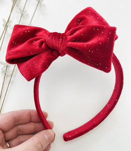 *PREORDER* Red Sparkle Oversized Headbands