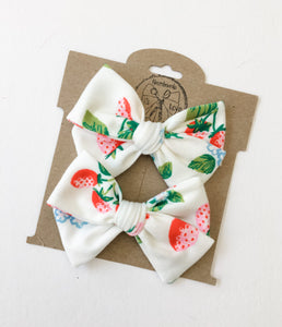 Sweet Strawberry (Red) Bows and Headbands