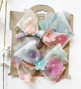 Floral Tulle Bows