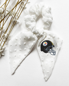 Pittsburgh Steelers Scrunchie & Kacy Bow