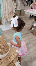 Load image into Gallery viewer, Flamingo Embroidered Jayleigh Bows