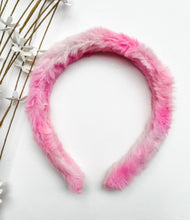Load image into Gallery viewer, Rainbow Tie Dye Fuzzy Headbands