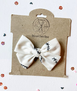 “Stitches” Handtied Bows and Headbands