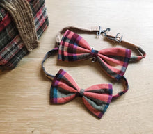 Load image into Gallery viewer, Perfectly Plaid Bow tie