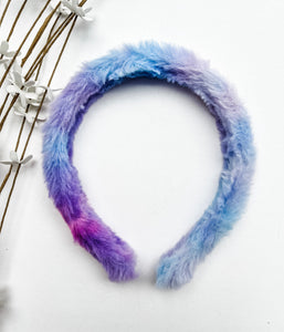 Rainbow Tie Dye Fuzzy Headbands