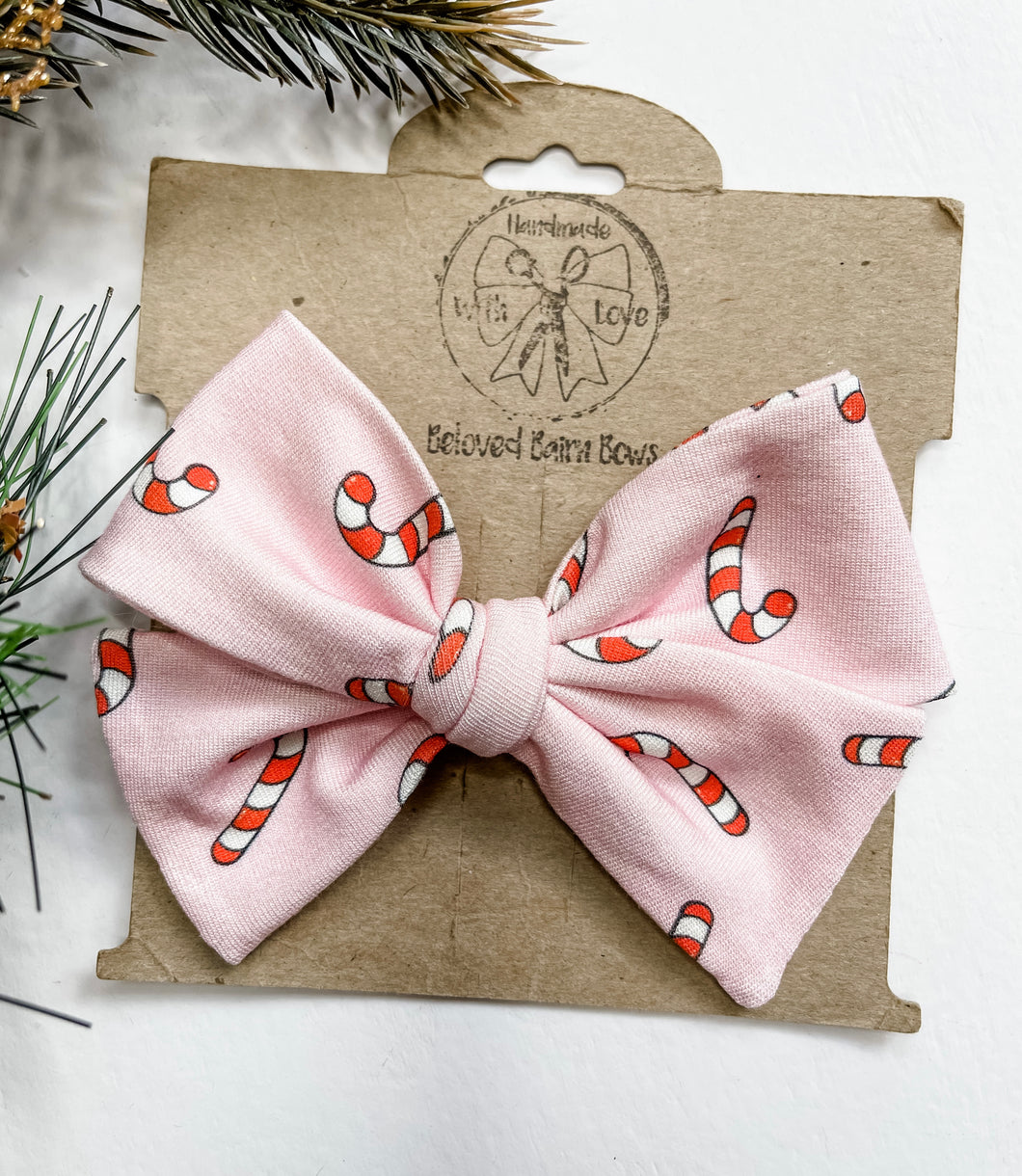 Candy Cane Handtied Bows