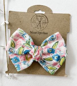 Spring Blues Bows and Headbands