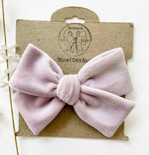 Load image into Gallery viewer, Thistle Velvet Handtied Bow