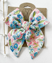 Load image into Gallery viewer, Spring Blues Bows and Headbands