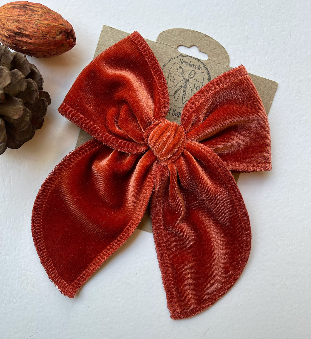 Rust Velvet Bows