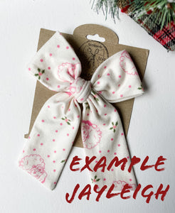 St. Nick Plaid Bows and Headbands