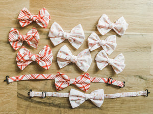 Peppermint Holly Bows and Headbands