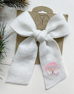 White Santa on White